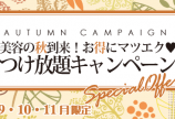 つけ放題キャンペーンも残り10日!!!